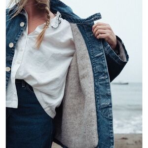 Rudy Jude Adult Shetland Lined Big Jean Jacket - Denim